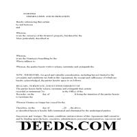 New York County Termination Of Easement Forms New York Deeds