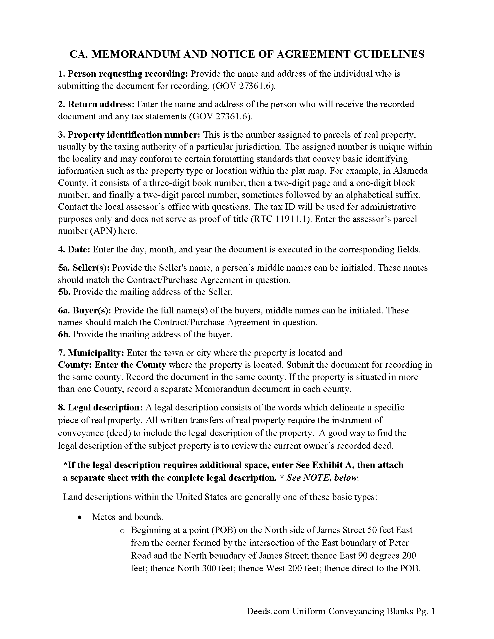 Colusa County Full Release of Memorandum and Notice of Agreement Guide