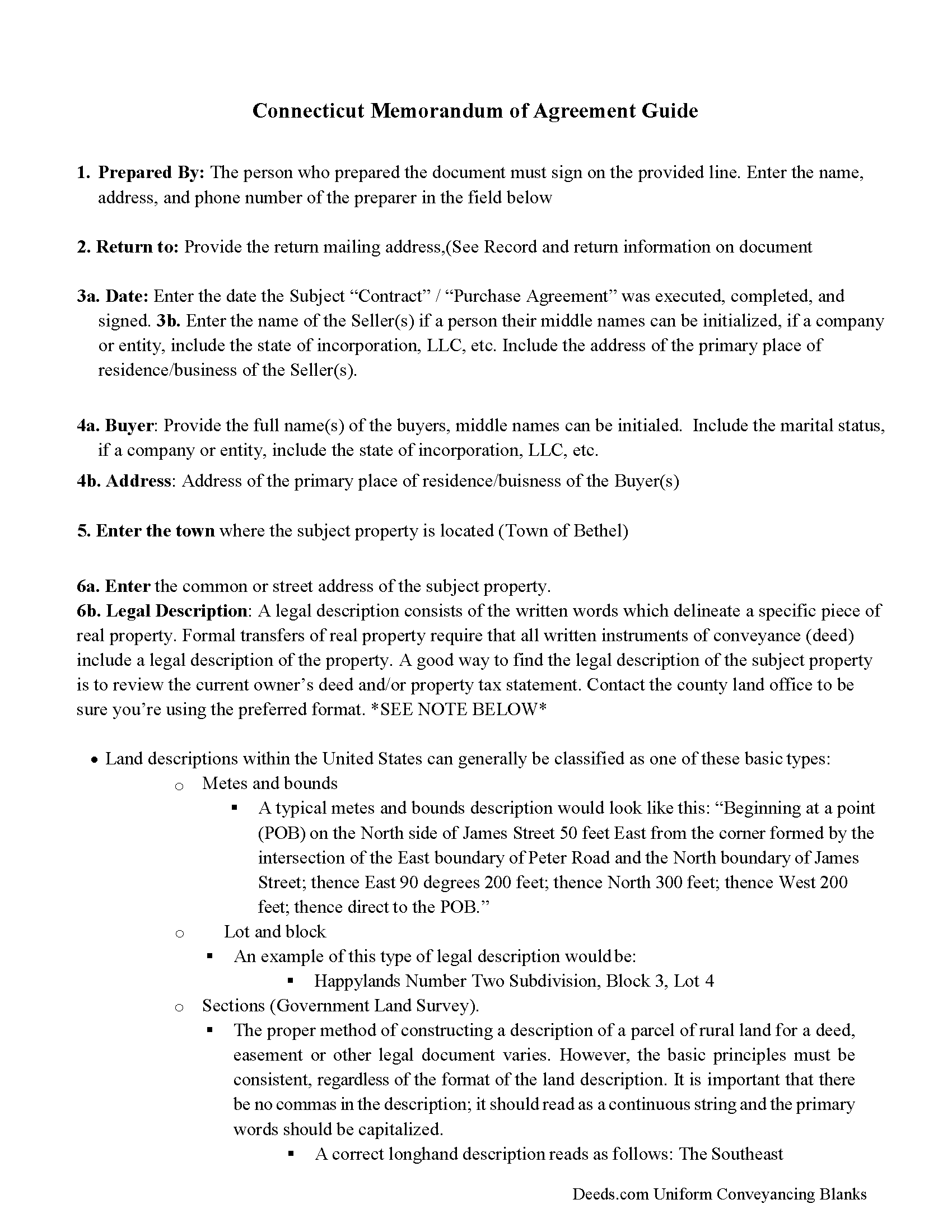 Hartford County Memorandum of Agreement Guide