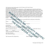 Currituck County Warranty Deed Form