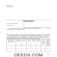 Tuscola County Sworn Statement of Account Forms | Michigan | Deeds.com