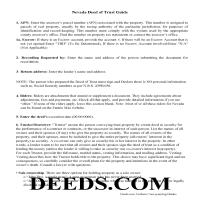 deed trust clark county nevada form deeds document included updated last forms