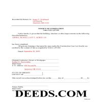 Clackamas County Notice of Completion Forms | Oregon | Deeds.com