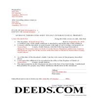 Pennington County Affidavit Of Deceased Joint Tenant Forms 