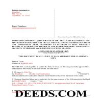 Harris County Affidavit of Lien Forms | Texas | Deeds.com