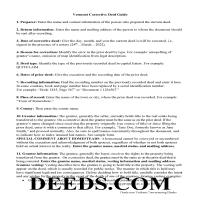 deed correction washington vermont