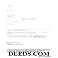 Fulton County Administrator Deed Forms | Georgia | Deeds.com