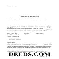 what is a corporate assignment of security deed