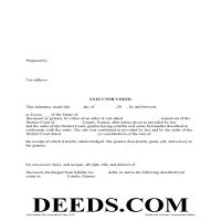 Leavenworth County Executor Deed Form | Kansas | Deeds.com