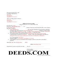 Weber County Affidavit of Surviving Joint Tenant Form | Utah | Deeds.com